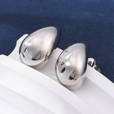 Rack Plating Brass Teardrop Stud Earrings