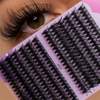 Mixed D Curl Cluster Lashes, 1 Box Individual False Eyelashes, 30D& 40D Natural Curling Eyelashes for Lash Extensions, False ...