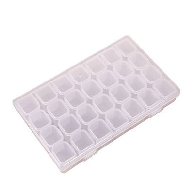 Transparent Plastic 28 Grids Bead Containers