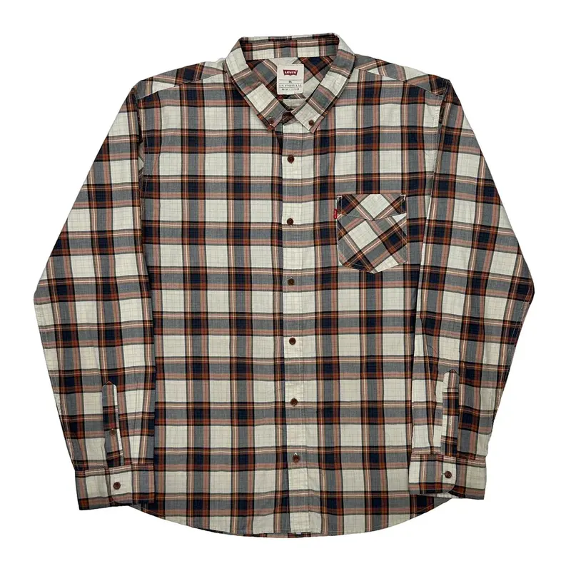 Levis Checked Shirt - 2XL Multicoloured Cotton Blend