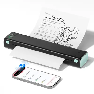 [School Supplies] Phomemo M08F Thermal Printer for Travel, [Upgrade] Portable Printer Support 8.5\