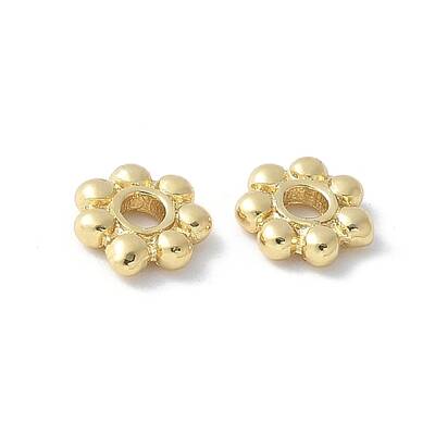 Flower Brass Spacer Beads