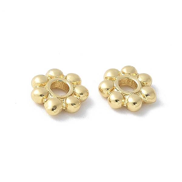 Flower Brass Spacer Beads