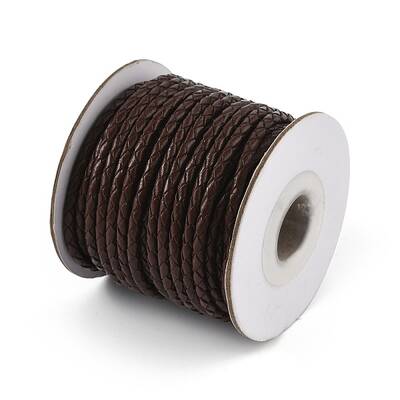 Round Braided Cowhide Cords