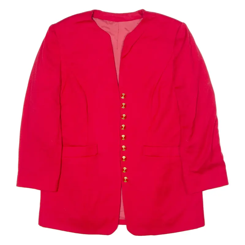 Womens Blazer Jacket Red 90s L