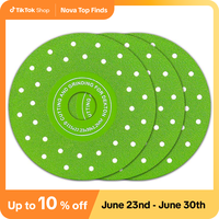 3pcs 115mm Diamond Saw Blades For Cutting And Grinding Tile And Marble, 45 Degree Chamfered Diamond Saw Blades Porous Design