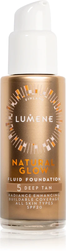 Lumene Natural Glow illuminating foundation for a look naturale SPF 20 color 5 Deep Tan 30 ml