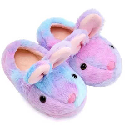 WateLves Toddler House Slippers Cartoon Unisex-Child Full Wrapped Bedroom Slipper Boys Girls Comfortable Cozy Fuzzy Winter Ho...