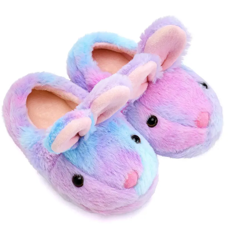 WateLves Toddler House Slippers Cartoon Unisex-Child Full Wrapped Bedroom Slipper Boys Girls Comfortable Cozy Fuzzy Winter Ho...