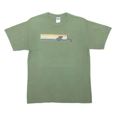 GILDAN Mens T-Shirt Green M