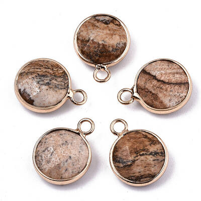Natural Picture Jasper Pendants
