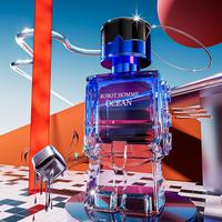 Robot Design Men's Light Fragrance Wood Tone Perfume, Long Lasting Perfumes for Men, for Work Travel and Daily Use, Christmas...