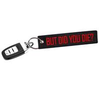 Fashionable Letter Pattern Keychain (1 Count), Summer Simple and Practical Keychain for Fall, Car Accessories, Embroidered Ke...