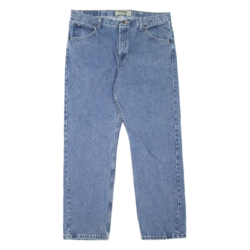 WRANGLER Mens Jeans Blue Regular Straight W37 L30
