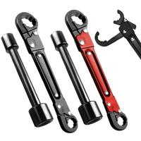 Double Ended Pipe Wrench Set, Plumbing Wrench, Professional Plumbing Tool Set for Easy Angle Stop and Supply Nut Installation...