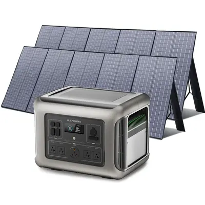 ALLPOWERS Solar Generator Kit 2500W Power Station 400W Solar Panel