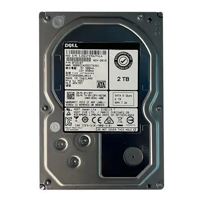 0Y13PY Dell 2TB 6Gb/s SATA 7200 3.5-Inch Hard Drive