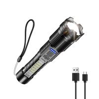 Strong Light Flashlight 3000LM, Hunting Tactical Flashlight, Strobe Light over 1 Mile, Waterproof, Rechargeable, Emergency Li...