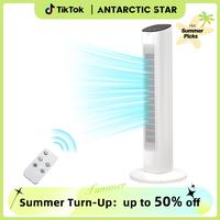 Antarctic Star 30 inch Tower Fan 360°Oscillating Quiet Cooling 24H Timer Remote Control Powerful Standing 8 Wind Speed 3 Win...