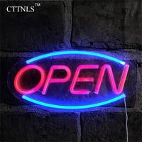 USB Powered Open Sign Neon, LED Business Neon Open Sign Wall Light, Novel Night Neon Lamps for Bars, Stores, Coffee Shop, Hot...