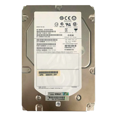 635330-001 HP 600GB 6Gb/s SAS 15000 3.5-inch 16MB Hard Drive