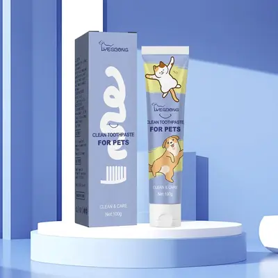 Pet Toothpaste, 1 Box Pets Oral Care Product, Cleaning Toothpaste for Pets, Pet Dental Care Product for Dogs & Cats