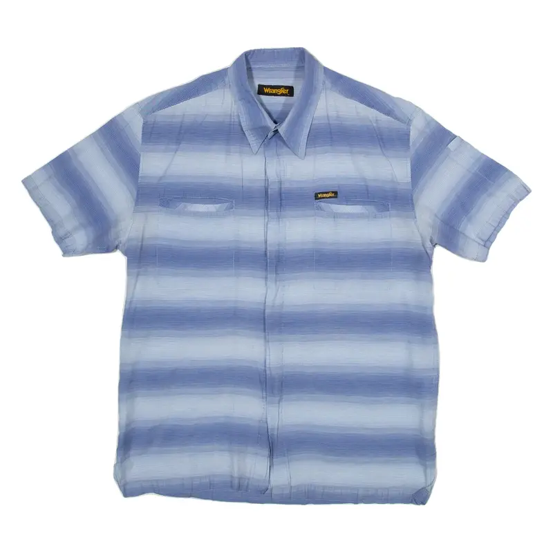 WRANGLER Mens Shirt Blue Striped M