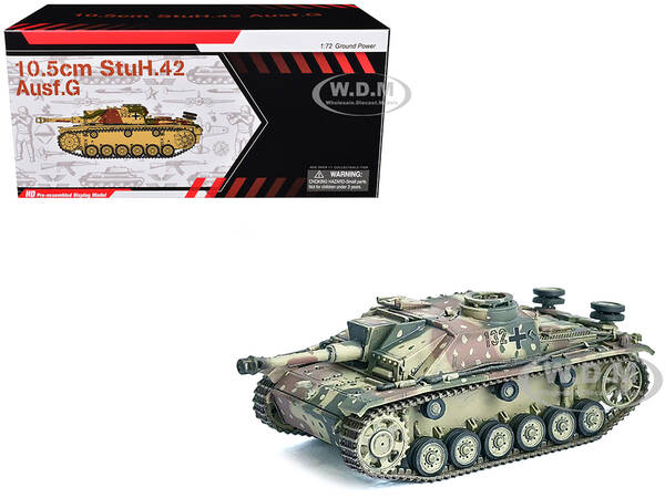 Germany 10.5cm StuH.42 Ausf. G Tank Unidentified Unit Ardennes (1944) NEO Dragon Armor Series 1/72 Plastic Model by Dragon Mo...