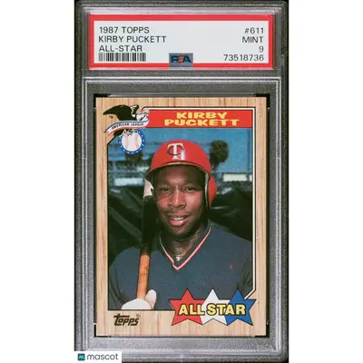 Kirby Puckett PSA 1987 Topps Baseball #611 9 73518736