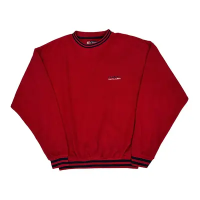 Chaps Ralph Lauren Sweatshirt - Large Red Cotton Blend
