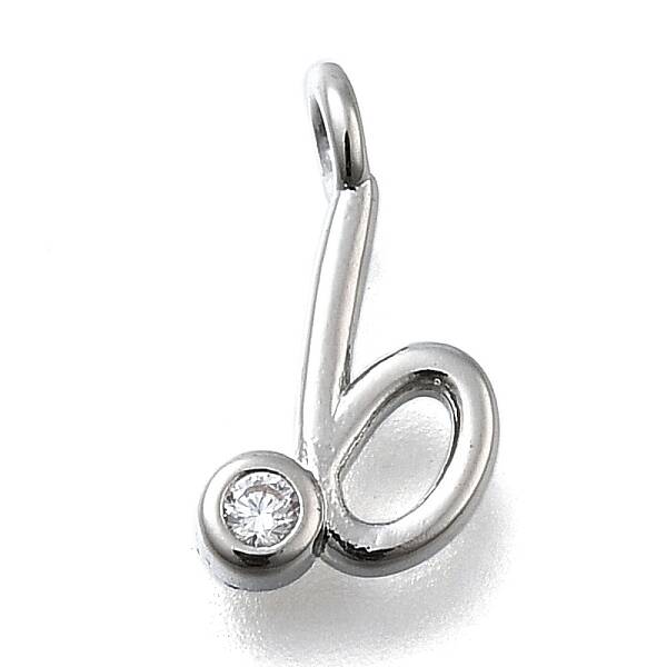 Brass Micro Pave Cubic Zirconia Pendants