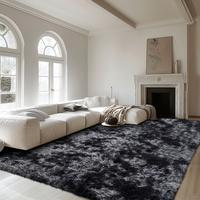 TABAYON Fluffy Rug For Living Room, Large Shaggy Tie-Dye Area Rugs,Non-slip Carpet for Bedroom,Soft Playroom Mat,Cool Rugs Ho...