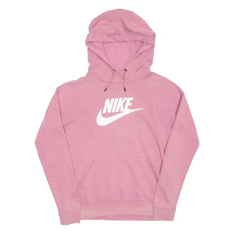 NIKE Womens Pink Hoodie Pullover S