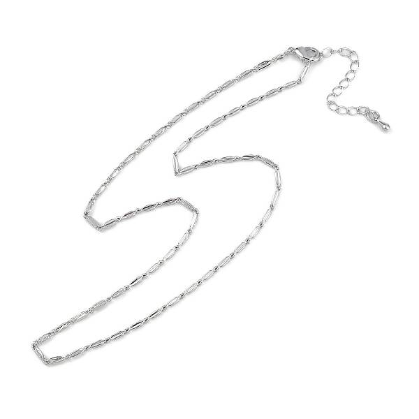 Rack Plating Brass Oval Link Chain Necklaces for Women