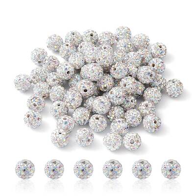Pave Disco Ball Beads