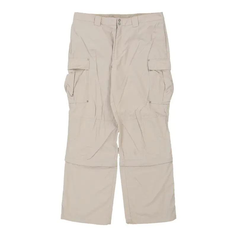 Fila Cargo Trousers - 37W 31L Cream Polyester
