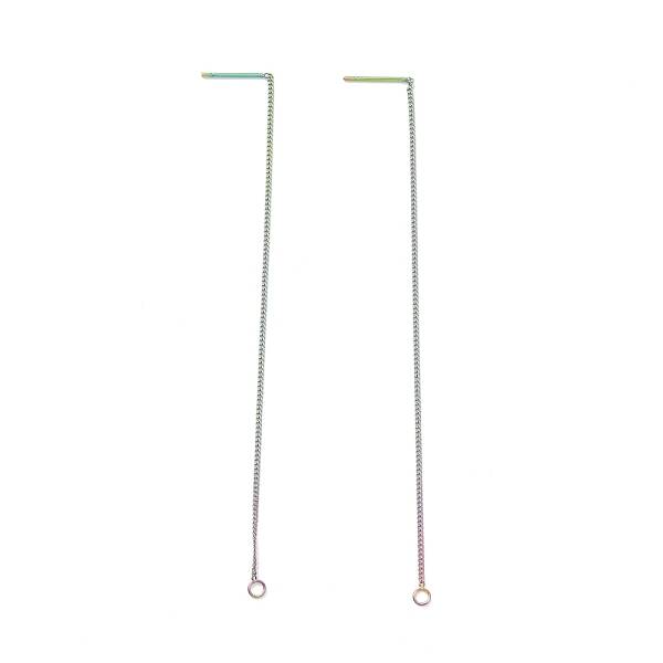 Ion Plating(IP) 304 Stainless Steel Stud Earring Finding
