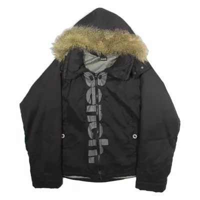 BENCH Womens Parka Coat Black Hooded L