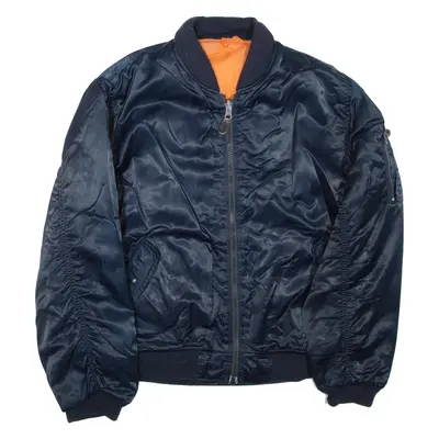 Mens Jacket Blue Nylon L