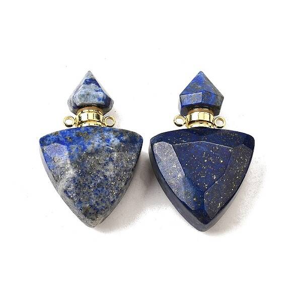 Natural Lapis Lazuli Perfume Bottle Pendants