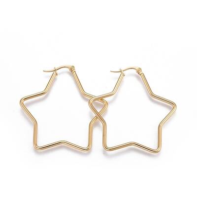 201 Stainless Steel Hoop Earrings