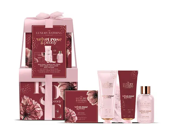 The Luxury Bathing Company Set Regalo Rose & Peony 5 Pezzi