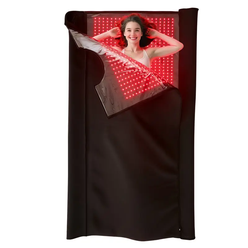 Garvee Upgraded Red Light Therapy Full Body Mat, 73''x 33'' Infrared Therapy Blanket with 2680 LEDs, 660nm & 850nm Infrared L...