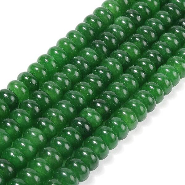Dyed Natural White Jade Beads Strands
