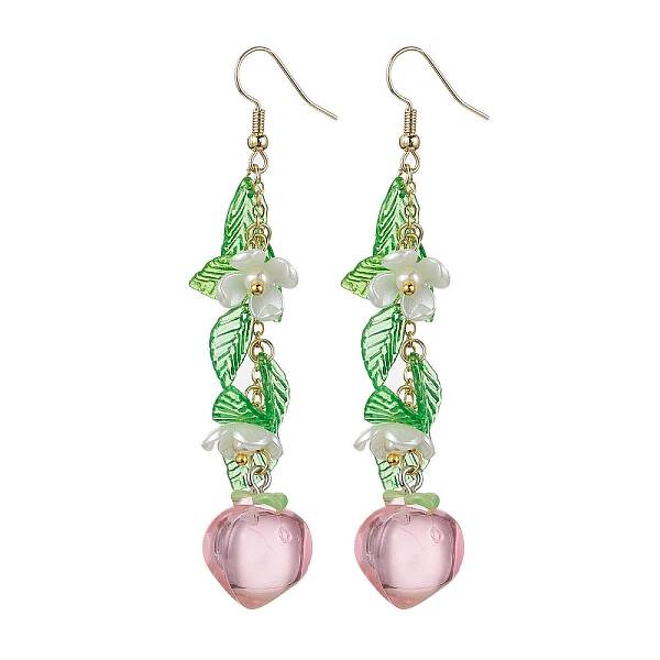 Acrylic 304 Stainless Steel Dangle Earrings