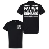 [Graphic Tees] Cotton Proud Father Of A Few Dumbass Kids T-shirt, Men's Letter Graphic Tee, Funny Dad Tshirt, Father’s Day ...