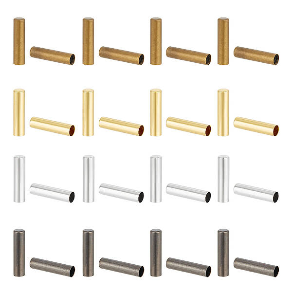 120Pcs 4 Colors Column Alloy Aglets