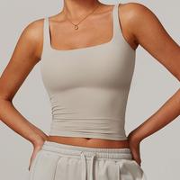 Women's Solid Sports Tank Top, Sporty Sleeveless Top for Yoga Gym Workout Running, Ladies Sportswear for All Seasons, Activew...