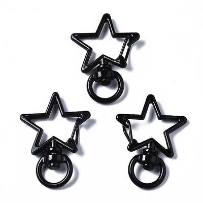 Spray Painted Eco-Friendly Alloy Swivel Snap Hooks Clasps