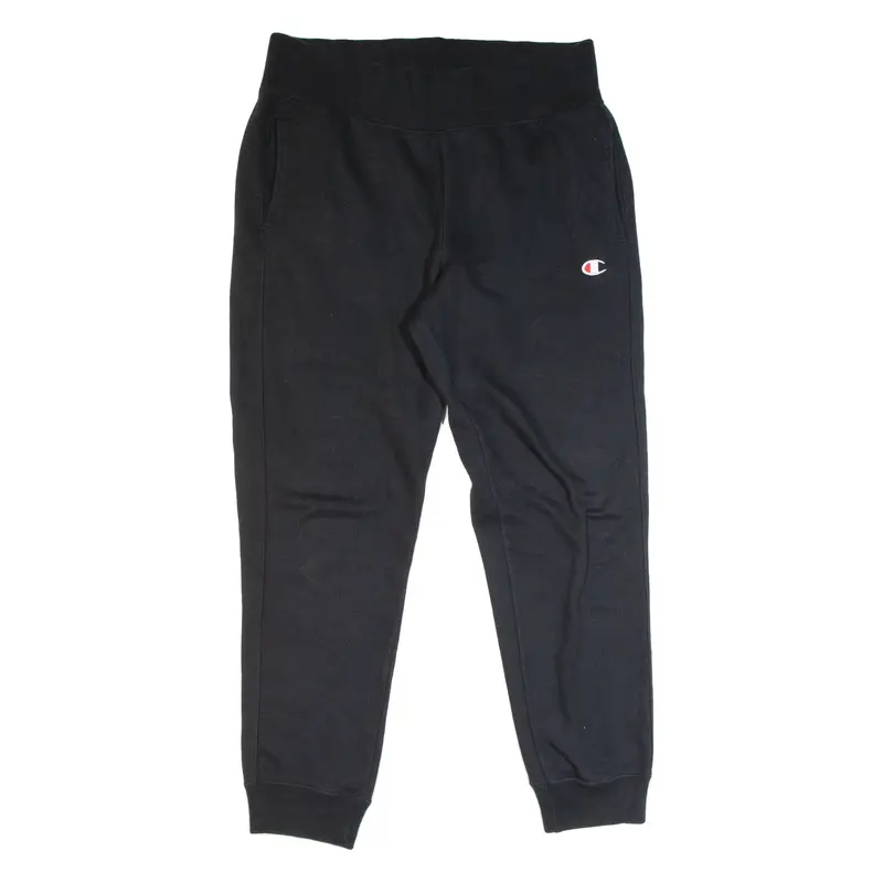 CHAMPION REVERSE WEAVE Mens Joggers Black Tapered L W33 L28
